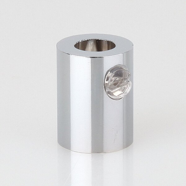 M10x1 Klemmnippel Zugentlastung aus Metall Verchromt mit Innengewinde