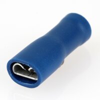 100 x Kabelschuh Flachsteckhülse blau 0,5x4,8 S...