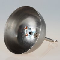 Lampen Baldachin Metall edelstahloptik 120x62 mm...