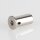 M10x1 Innengewinde Messing Deckenhalter zylindrisch mit seitlichem Ausgang 4 mm, vernickelt, 16x26 mm