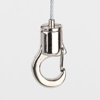 Messing Seilstopper 10x30 mm mit 16 mm Karabinerhaken,...