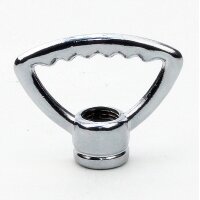Zahnringnippel Metall verchromt M10x1 Innengewinde...