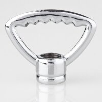 Zahnringnippel Metall verchromt M10x1 Innengewinde...