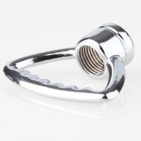 Zahnringnippel Metall verchromt M10x1 Innengewinde – dreieckig, starre Ausführung