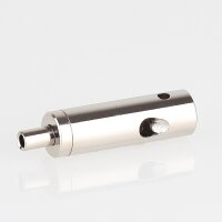Messing Seilstopper 9x28 mm mit seitlichem Ausgang für Y-Aufhängung, vernickelt