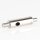 Messing Seilstopper 9x29 mm mit seitlichem Ausgang und Befestigungsschlitz, vernickelt