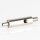 Messing Seilstopper 9x29 mm mit seitlichem Ausgang und Befestigungsschlitz, vernickelt