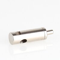 Messing Seilstopper 9x26 mm mit seitlichem Ausgang für Y-Aufhängung, vernickelt