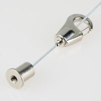 Lampen Stahlseil-Aufhängung – 1 m Stahlseil...