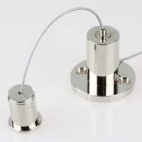 Lampen Stahlseil-Aufhängung – 1 m Stahlseil...