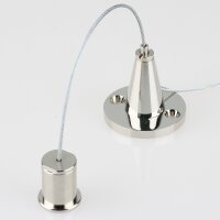 Lampen Stahlseil-Aufhängung – 1 m Stahlseil...