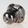E27 Metall-Lampenfassung schwarz-chrom Außengewinde mit 2 Schraubringe