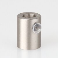 M10x1 Klemmnippel Zugentlastung aus Metall Nickel matt...