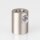 M10x1 Klemmnippel Zugentlastung aus Metall Nickel matt Edelstahloptik mit Innengewinde