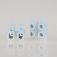 Lüsterklemme Mini transparent 2-polig bis...