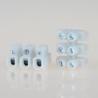 Lüsterklemme Mini transparent 3-polig bis...
