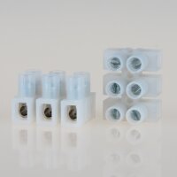 Euro Lüsterklemme Mini 3-polig transparent bis...