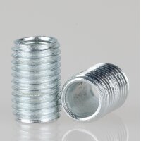 M8x1 Lampen-Gewinderohr Metall verzinkt – 12 mm...