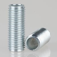 M8x1 Lampen-Gewinderohr Metall verzinkt – 20 mm...