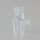 Lampenkabel Seilhalter-Clip – transparent – für Kabel Ø 5–6,5 mm & Drahtseil Ø 1–2 mm