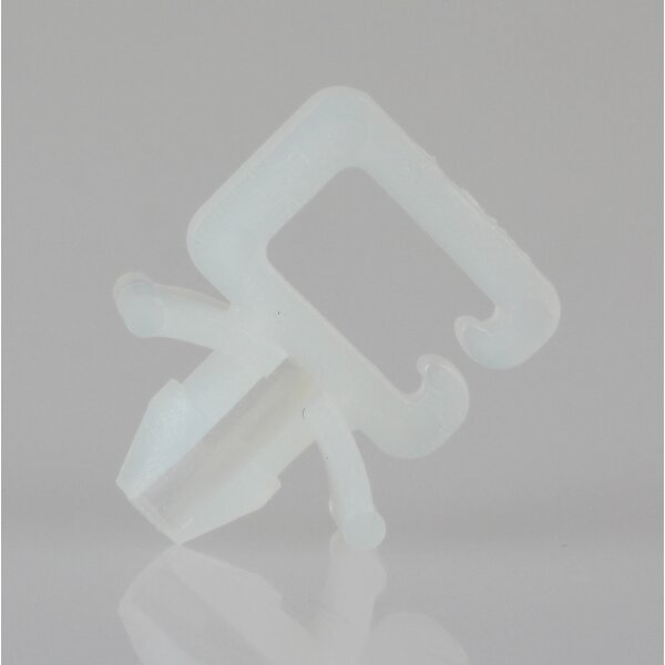 Kabelhalter Kabelclip – natur – 12,4 x 16 mm – Lochdurchmesser 4,7 mm