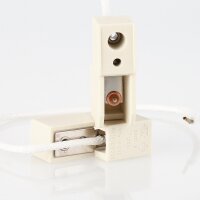 R7s Hochvolt Halogen Lampenfassung mit 22 cm Anschlussleitung – 250 V / 6 A – 2 Stück