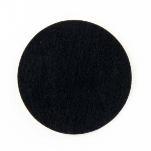 Lampenfuß Filz selbstklebend – Ø 80 mm, schwarz, 1 mm Stärke