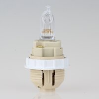 G9 Hochvolt-Halogen-Lampenfassung Ø 26 mm mit Außengewinde und Schraubring M10x1 IG