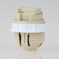G9 Hochvolt-Halogen-Lampenfassung Ø 26 mm mit Außengewinde und Schraubring M10x1 IG