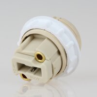 G9 Hochvolt-Halogen-Lampenfassung Ø 26 mm mit Außengewinde und Schraubring M10x1 IG