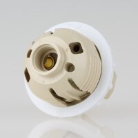 G9 Hochvolt-Halogen-Lampenfassung Ø 26 mm mit Außengewinde und Schraubring M10x1 IG