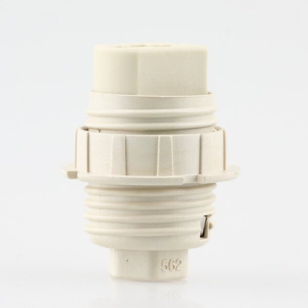 G9 Hochvolt-Halogen-Lampenfassung Ø 20,8 mm mit Außengewinde und Schraubring M10x1 IG