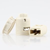 G9 Hochvolt-Halogen-Lampenfassung Ø 20,8 mm mit Außengewinde und Schraubring M10x1 IG