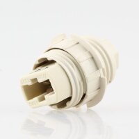 G9 Hochvolt-Halogen-Lampenfassung Ø 20,8 mm mit Außengewinde und Schraubring M10x1 IG