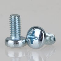 M4 Linsenschraube 8mm Metall verzinkt mit Kreuzschlitz...