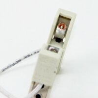 R7s Hochvolt Halogen Lampenfassung mit 22 cm Anschlussleitung – 250 V / 8 A – Kontaktabstand 114,2 mm