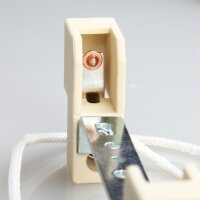 R7s Hochvolt Halogen Lampenfassung mit 22 cm Anschlussleitung – 250 V / 8 A – Kontaktabstand 114,2 mm