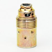 E14 Metall-Lampenfassung Premium vermessingt ohne...