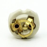 E14 Metall-Lampenfassung Premium vermessingt ohne Außengewinde, M10x1 IG