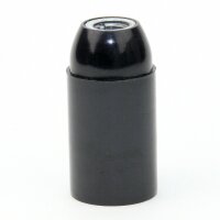 E14 Kunststoff-Lampenfassung schwarz mit M10x1 Innengewinde