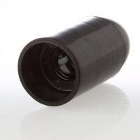 E14 Kunststoff-Lampenfassung schwarz mit M10x1 Innengewinde