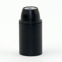 E14 Thermoplast-Lampenfassung schwarz mit M10x1 Innengewinde