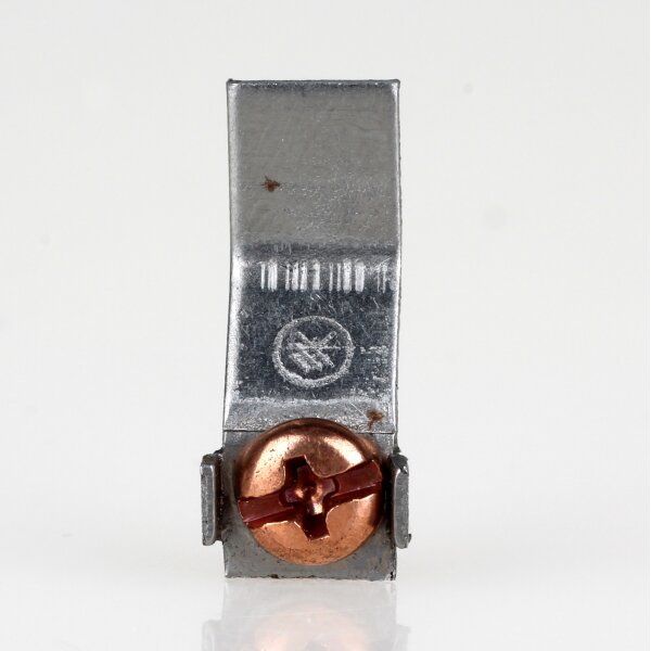 Erdlasche zum Anpunkten – Metall roh, 8×22 mm, für Lampenbau und Leuchtenmontage