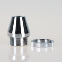 Fassungshalter 25×31 mm verchromt mit GY6,35...
