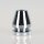 Fassungshalter 25×31 mm verchromt mit GY6,35 Niedervolt Halogenfassung