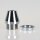 Fassungshalter 25×31 mm verchromt mit GY6,35 Niedervolt Halogenfassung