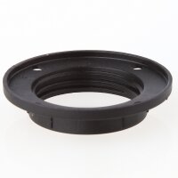 E14 Schraubring Unterring schwarz 43 mm für Lampenfassungen mit Außengewinde
