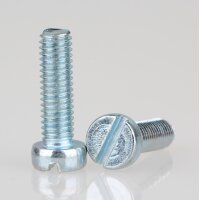 M6 Zylinderschraube verzinkt 20mm mit Schlitz 10 Stück