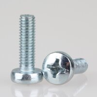 M6 Linsenschraube 20mm Metall verzinkt mit Kreuzschlitz...