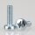 M6 Linsenschraube 20mm Metall verzinkt mit Kreuzschlitz DIN 7985 (10 Stück)